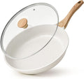 Nonstick Ceramic Frying Pan with Lid — 8"/9.5"/10"/11"/12.5" Omelet & Chef's Pan