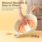 12" Ceramic Nonstick Deep Frying Pan with Lid — 5 Qt Sauté Pan, PFAS PTFE PFOA Free