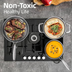 3-Piece Stainless Steel Nonstick Frying Pan Set — 8", 10" & 12", Induction & Oven Safe