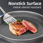 3-Piece Stainless Steel Nonstick Frying Pan Set — 8", 10" & 12", Induction & Oven Safe
